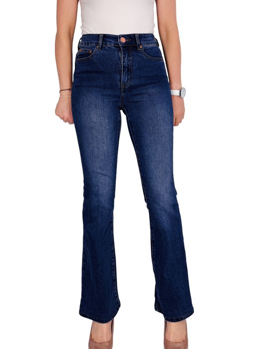 Jeansy bootcut z wysokim stanem S 36