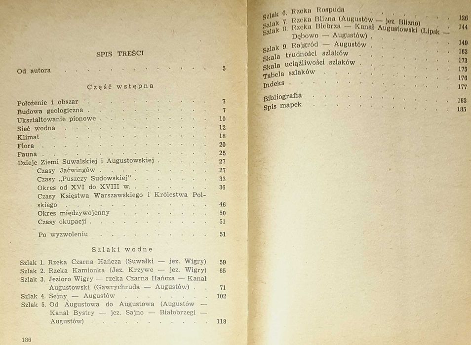 Kajakiem po jeziorach augustowskich i suwalskich przewodnik Kuran 1967