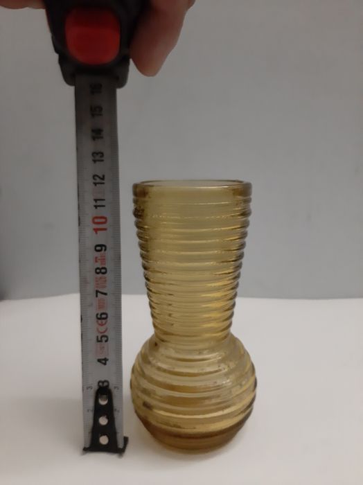 Dwa wazony Pierścienie-Huta Szkła Prądniczanka.