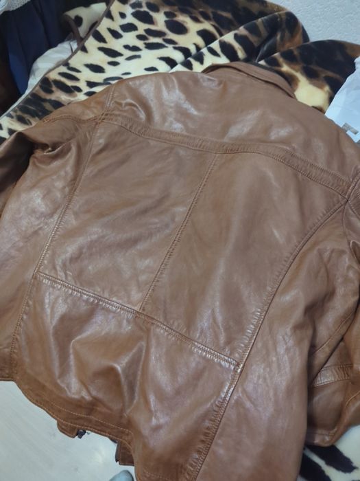 Куртка чоловіча шкіряна байкерська пілот велика HIDES