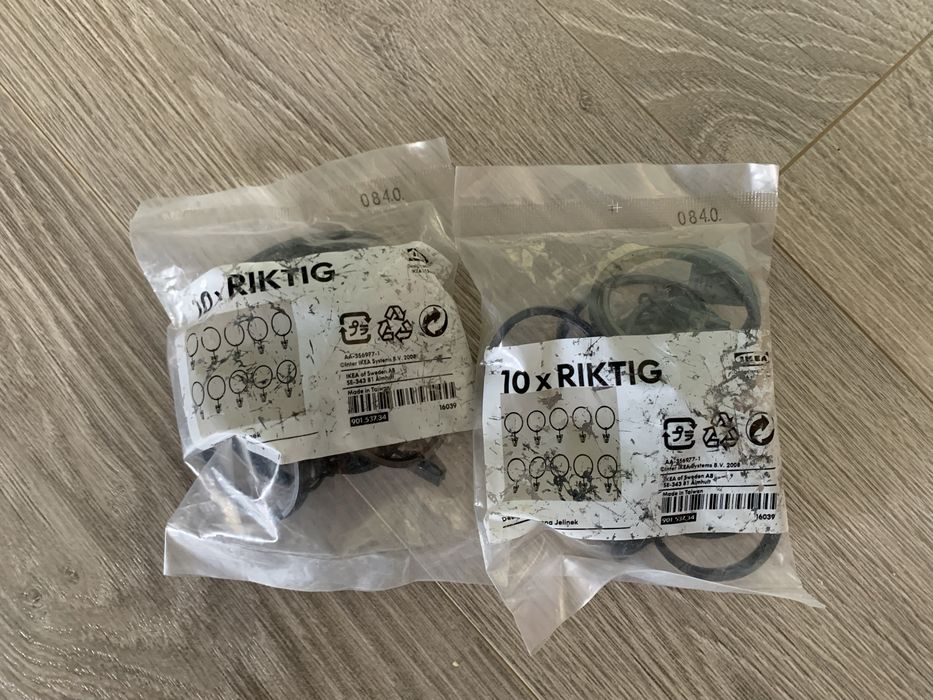 Żabki do karnisza Ikea Riktig 20szt.