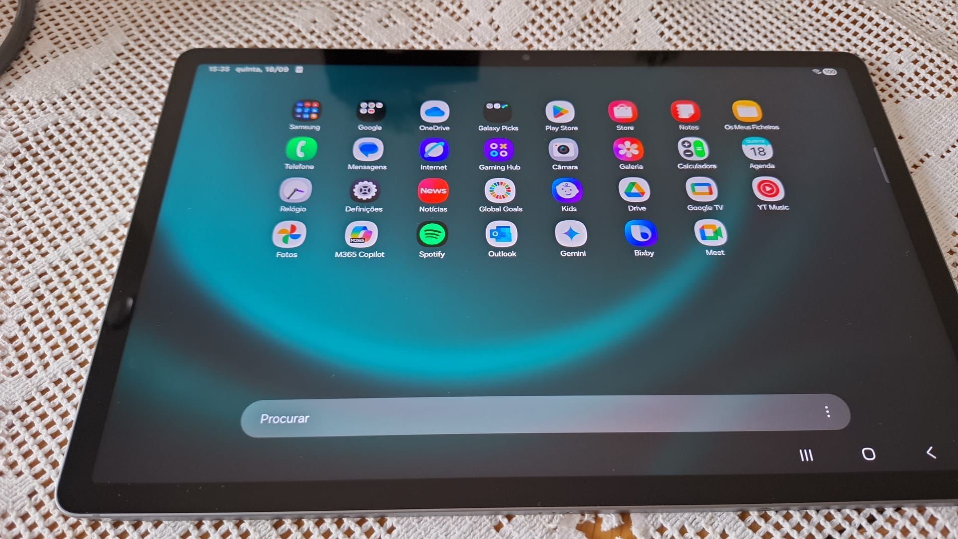 Tablet Samsung tab S9FE+ 8gb RAM 128gb igual a nova