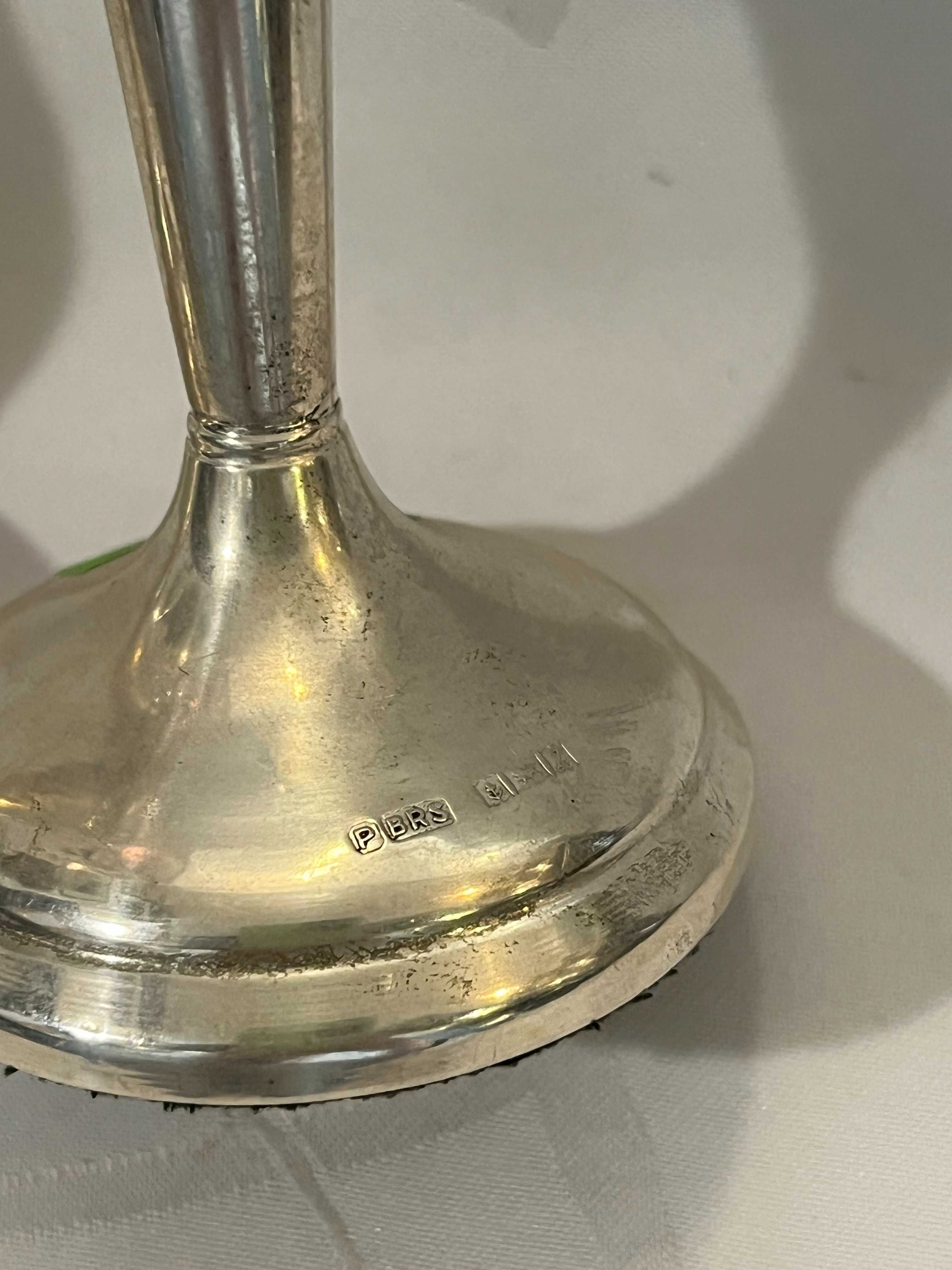 Para  srebrnych świeczników, 204 g, pr. 925