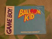 Balloon Kid Nintendo Game Boy - sama angielska instrukcja w bdb stanie