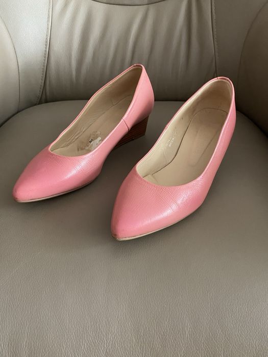 Czółenka półbuty na koturnie