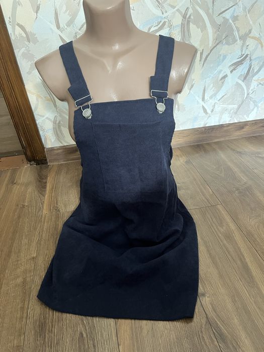 Сарафан вельвет синий