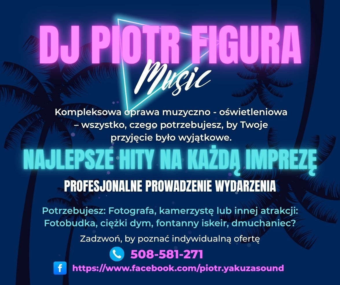 Dobry DJ na Wesele, Imprezę Firmową, Studniówkę, Urodziny.