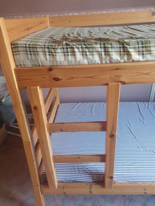 Łóżko Piętrowe Sosnowe