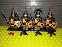 Okazja! 4szt Figurki rycerz Raven Knights kompatybilne z LEGO Castle