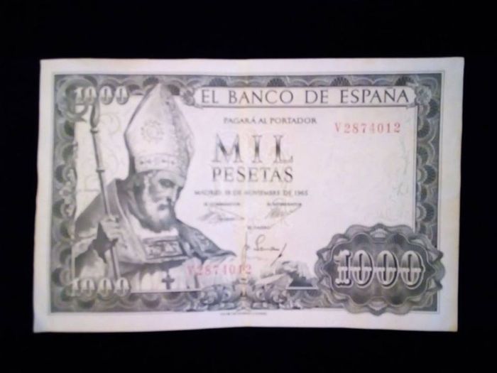 Notas de 1000 pesetas 2X