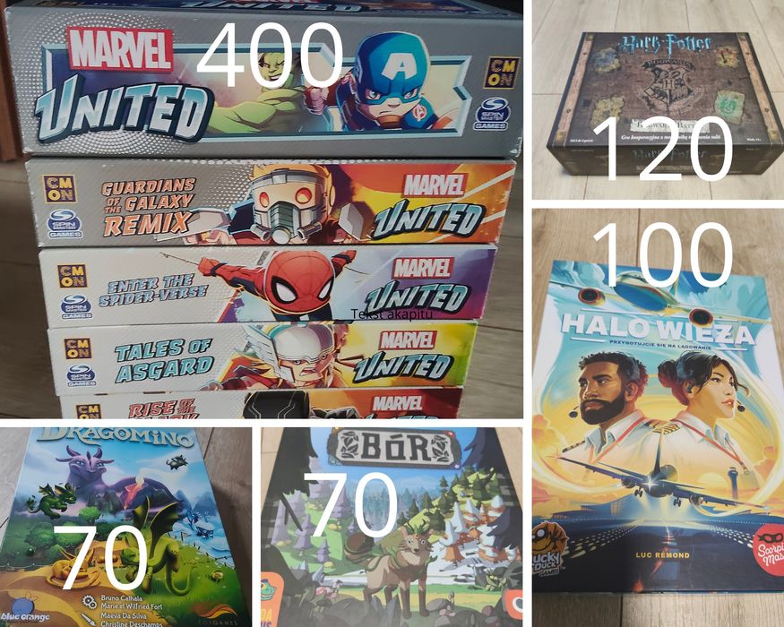 Marvel United, Halo Wieża, Bór, Potter Hogwarts Battle , Dragonmino