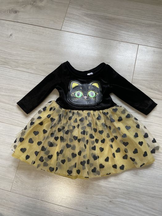 Sukienka kotek 62/68 karnawał, andrzejki
