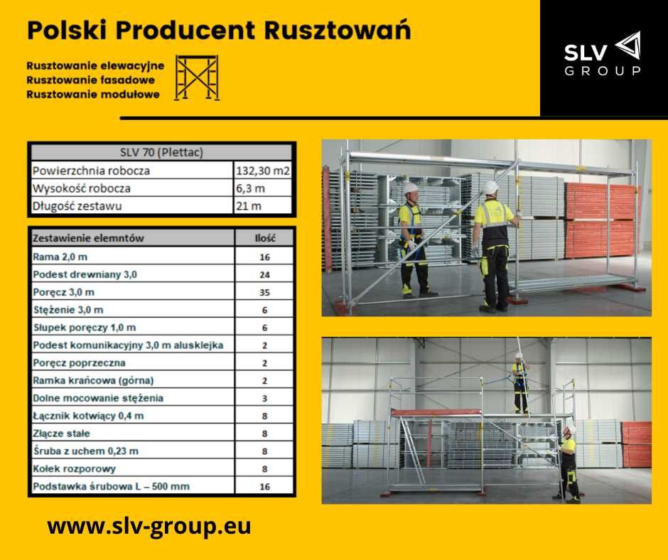 Rusztowanie elewacyjne SLV 70 * 130m2 *