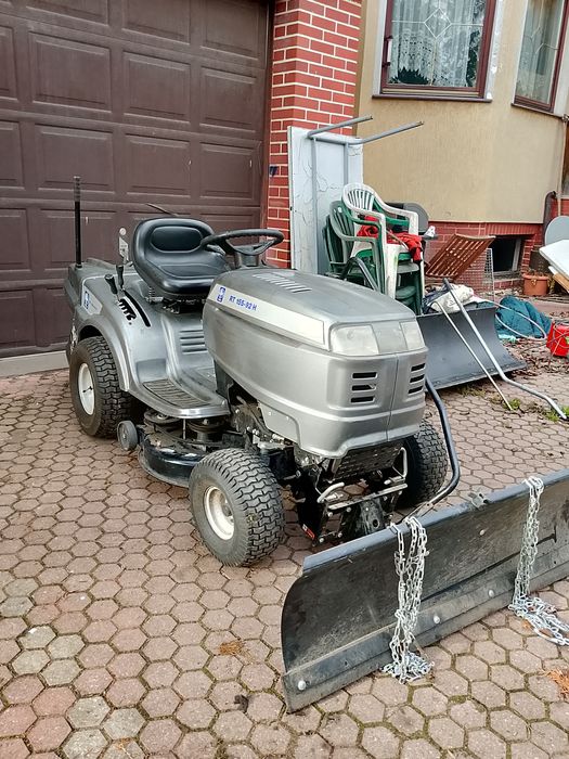 Traktorek kosiarka 15,5 km pług solarka łańcuchy MTD z transportem