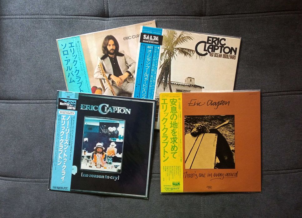 Zestaw 4x Eric Clapton winyle Japan Obi