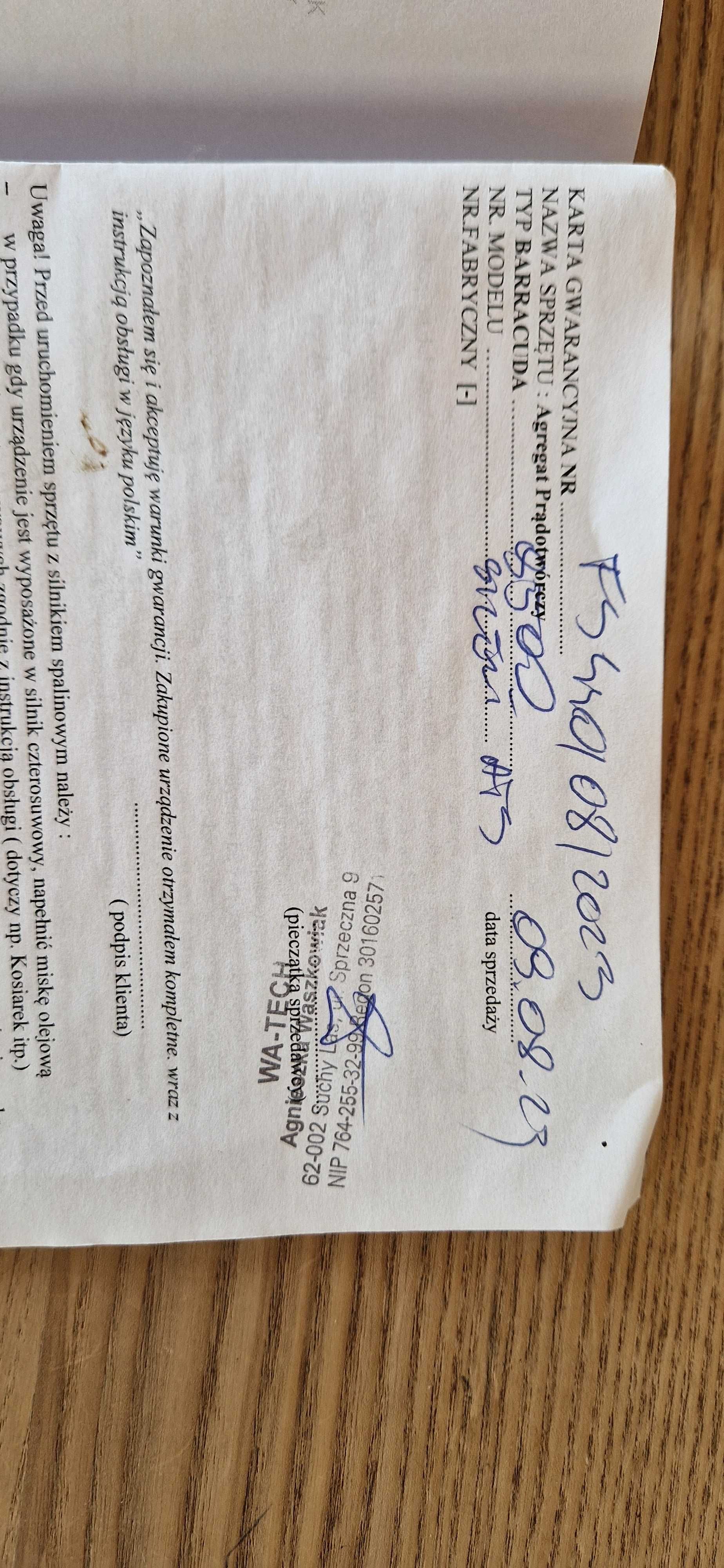 Agregat prądotwórczy Baracuda