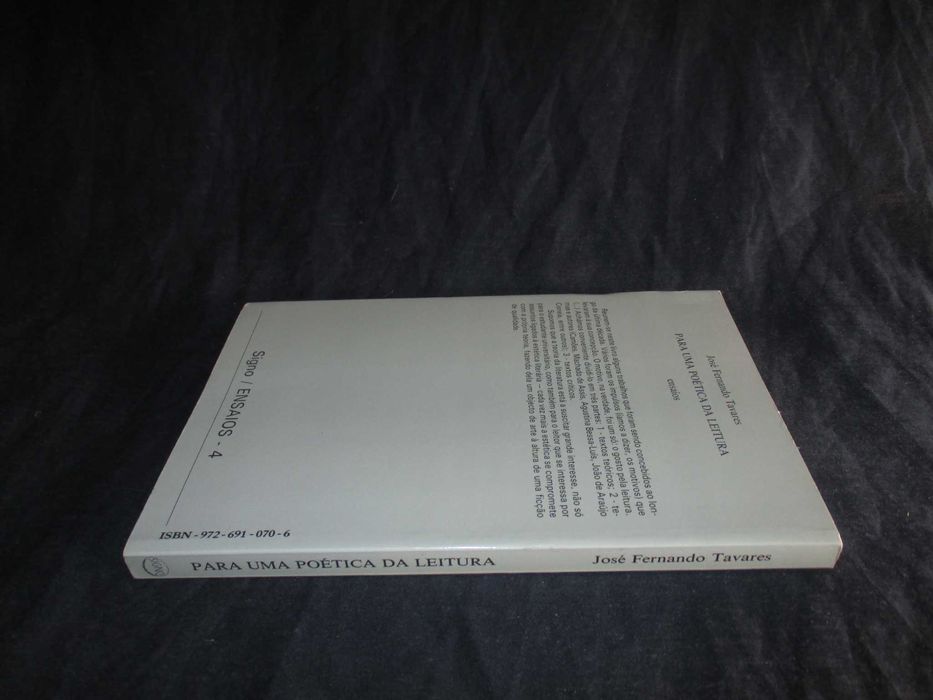 Livro Para uma Poética da Leitura Ensaios
