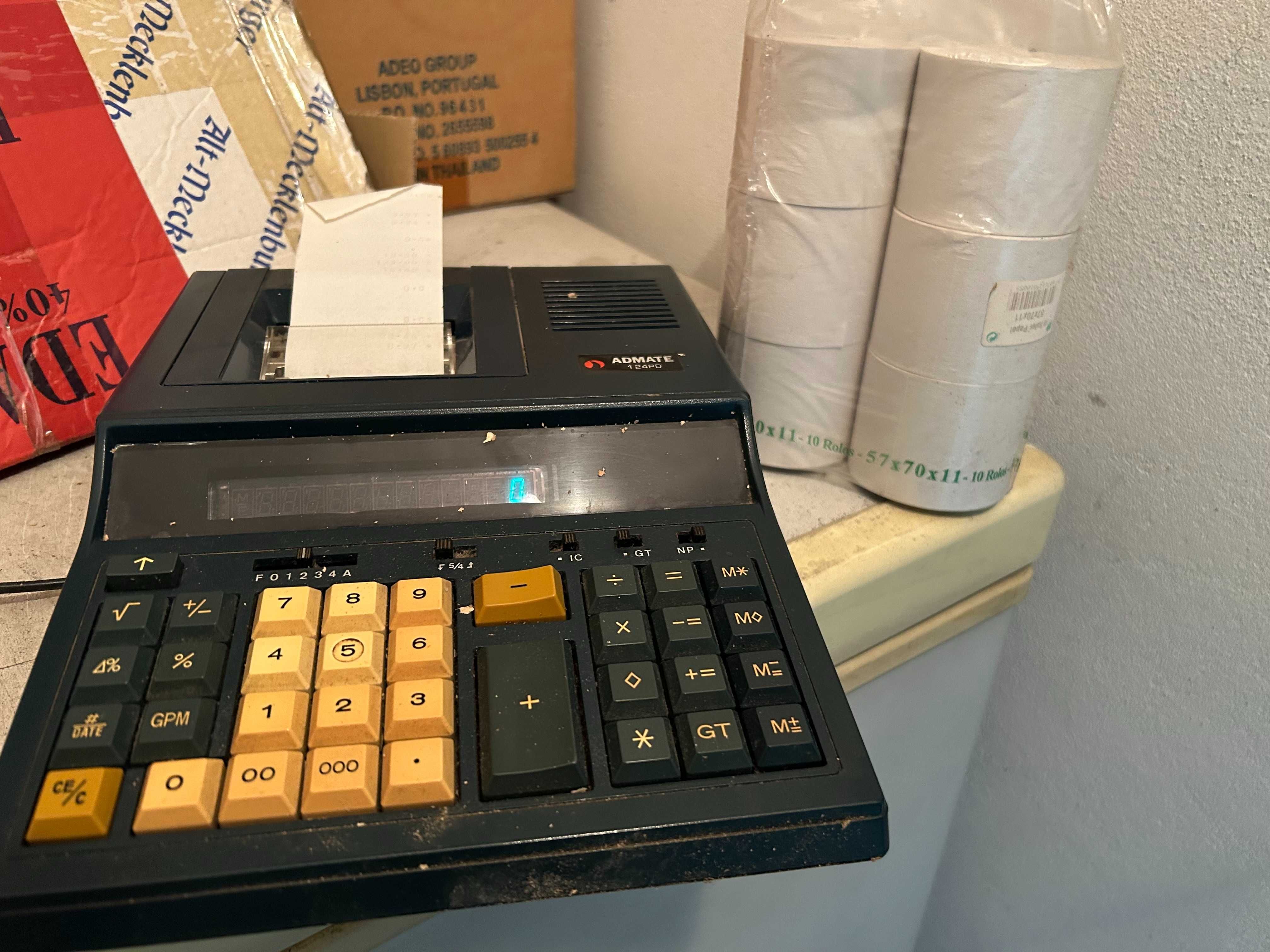 MÁQUINA calculadora electrica vintage c/oferta rolos papel