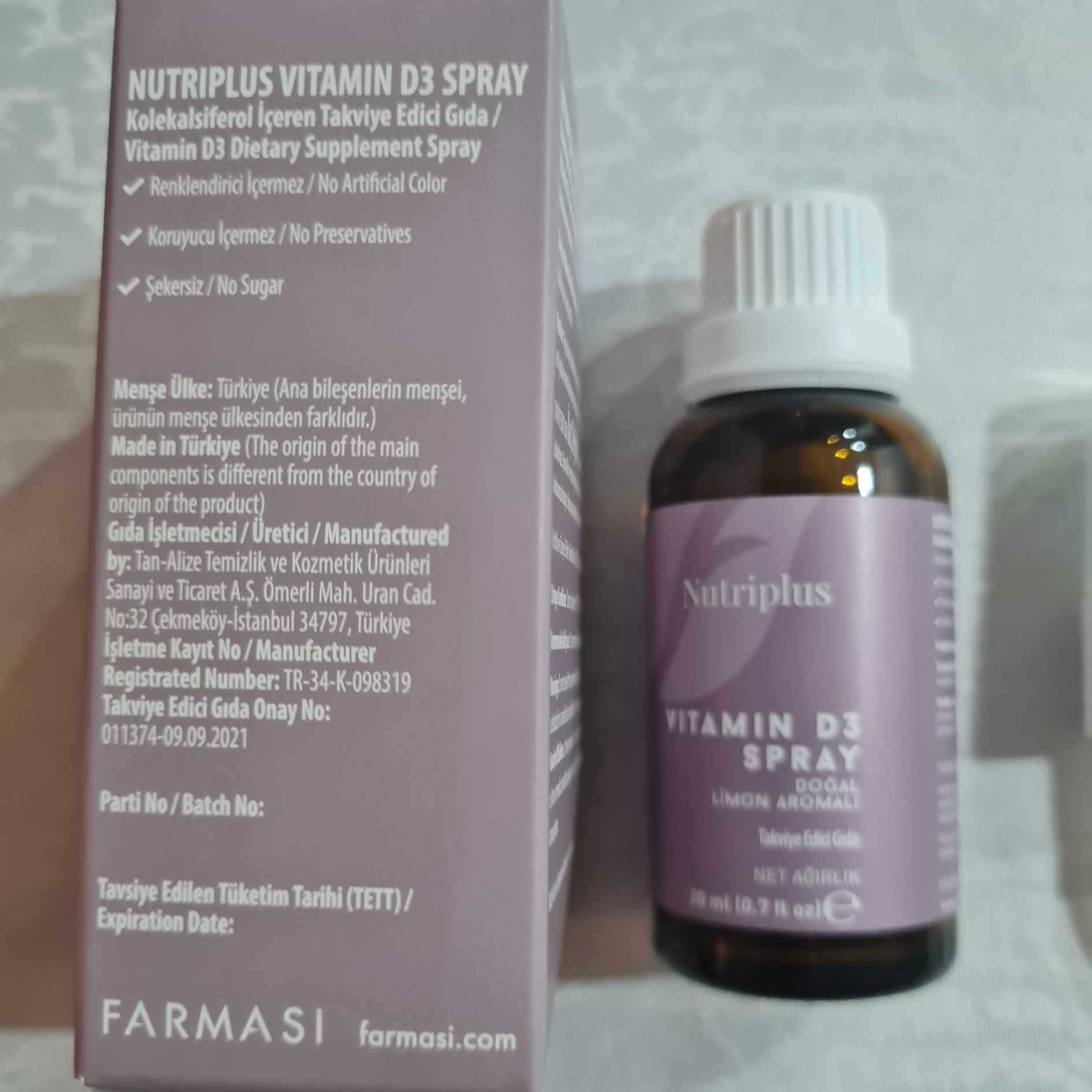 Witamina D3 w sprayu do ust NUTRIPLUS FARMASI