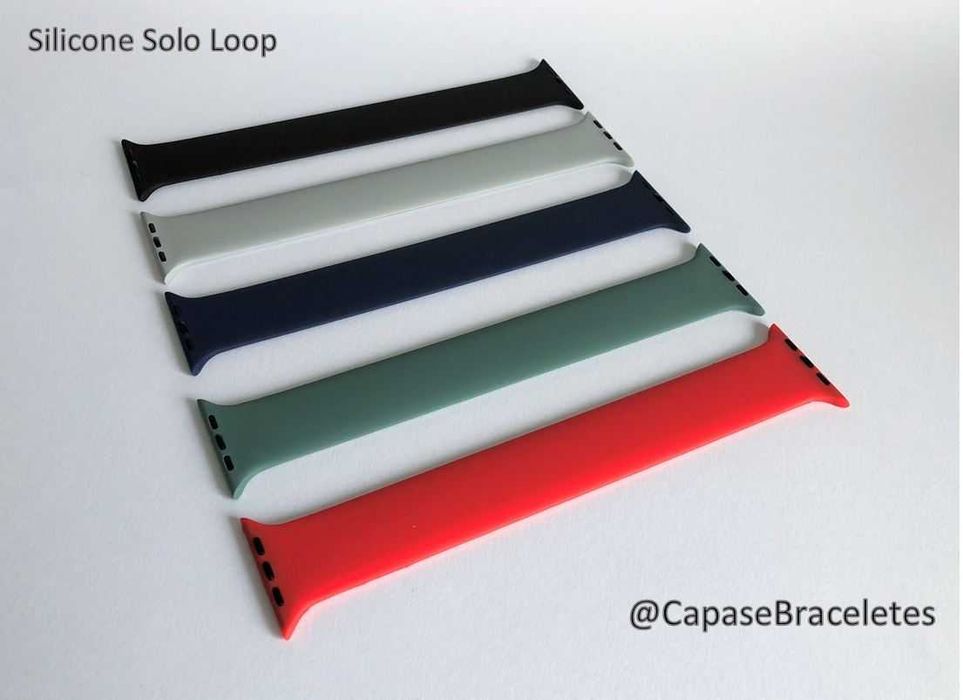 LIQUIDAÇÃO - Bracelete Silicone Solo para Apple Watch