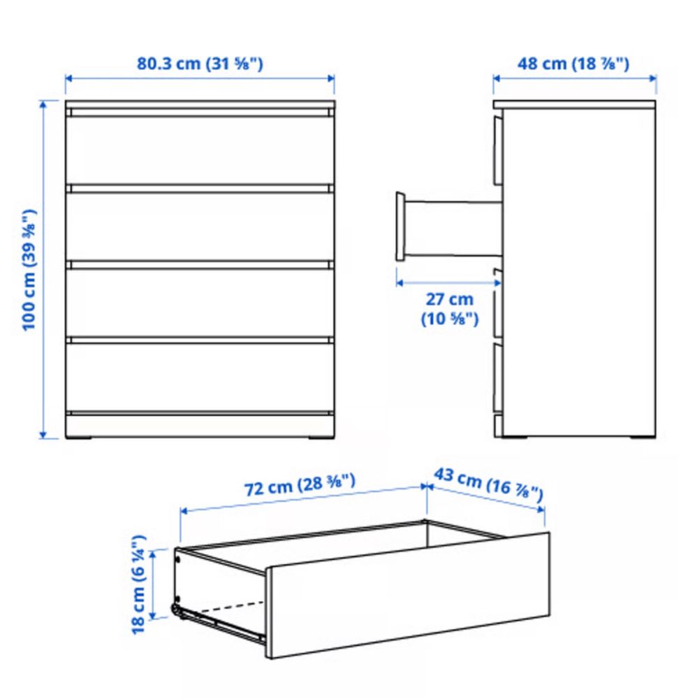 Komoda Malm Ikea