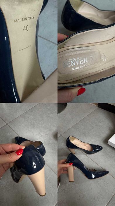 Стильные кожаные лодочки туфли босоножки размер 40 босоножки италия