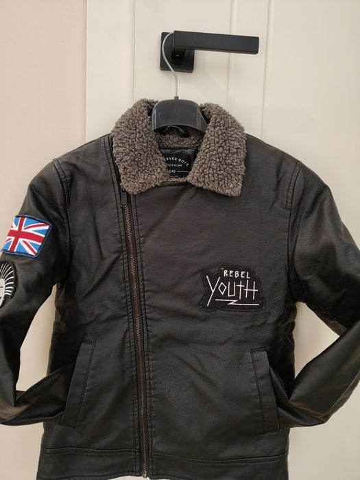 Kurtka z eko skóry Reserved roz146