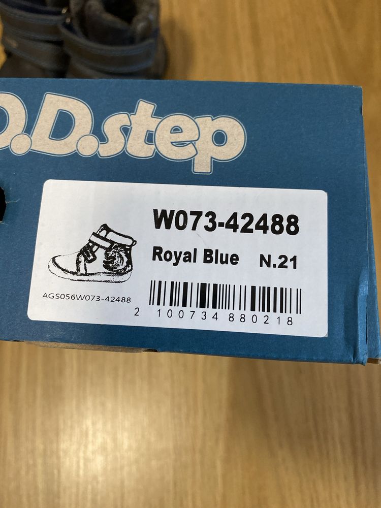 Утепленные ботинки Barefoot от DDStep 21 Сине-серый