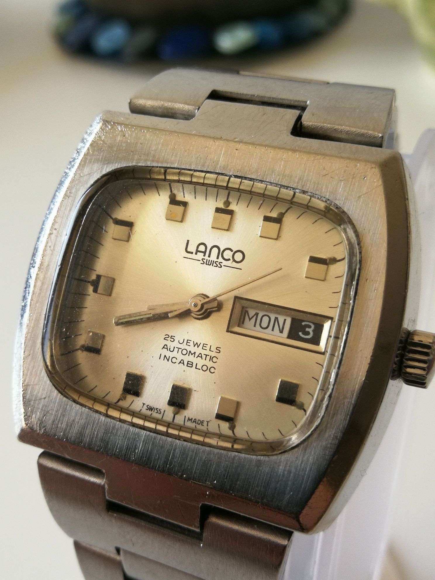Zegarek lanko automatic 25 jewels Tank kostka