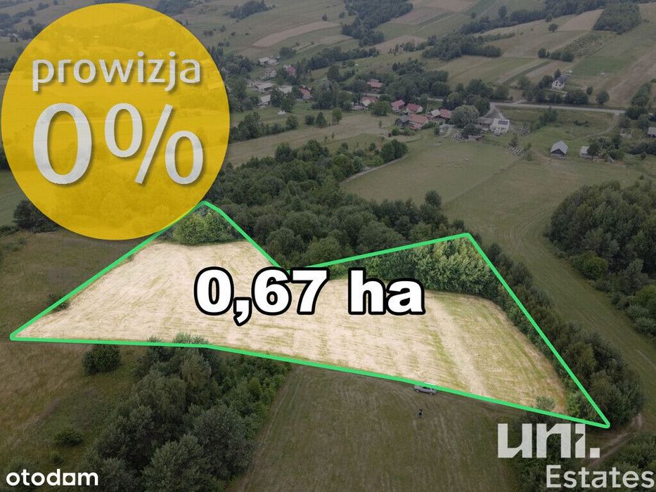 Kuźmina | Rolna | Spokojna okolica | 67 ar