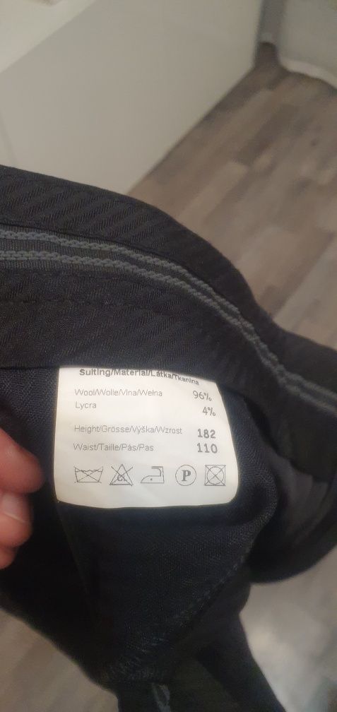 Garnitur czarny antracyt Silvio Bertone Duży rozmiar