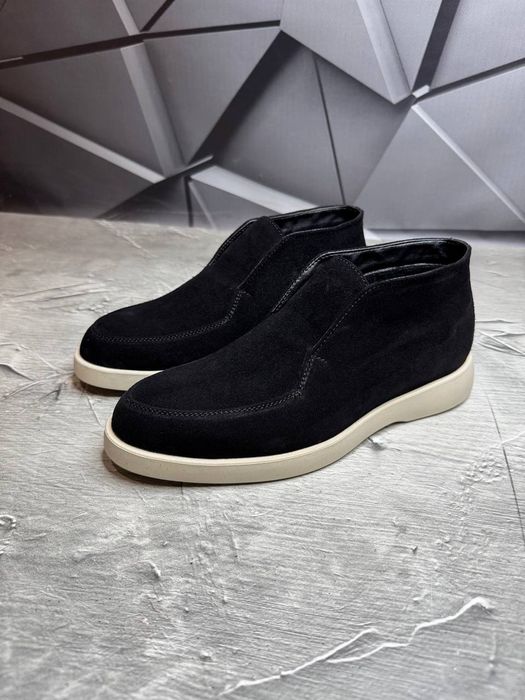 Ботинки Зимние Замшевые мужские LORO PIANA Bottle! ЗАМША+ БАЙКА!