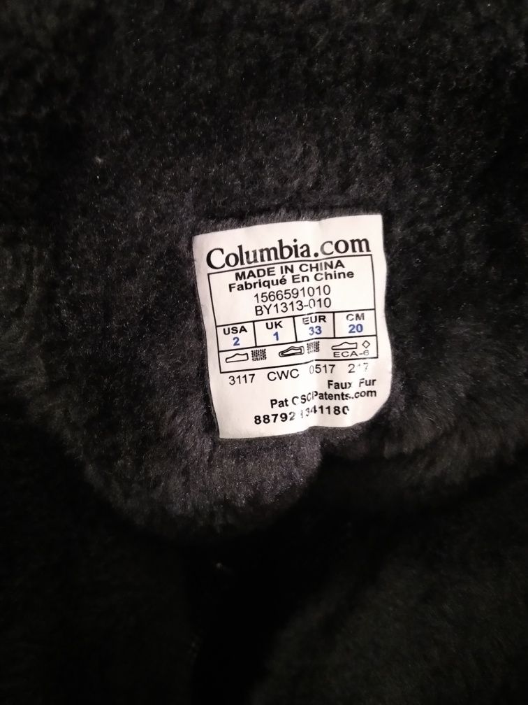 Зимние термо сапоги Columbia, 33 размер
