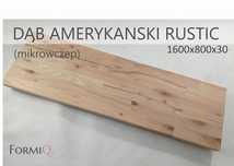 Blat do biurka drewno dąb amerykański rustic 1600x800x30
