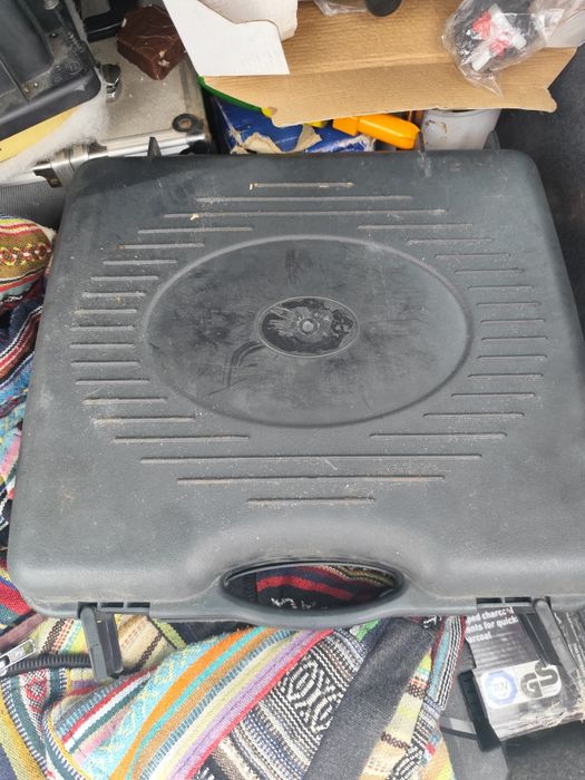 Boca de fogão com caixa de transporte