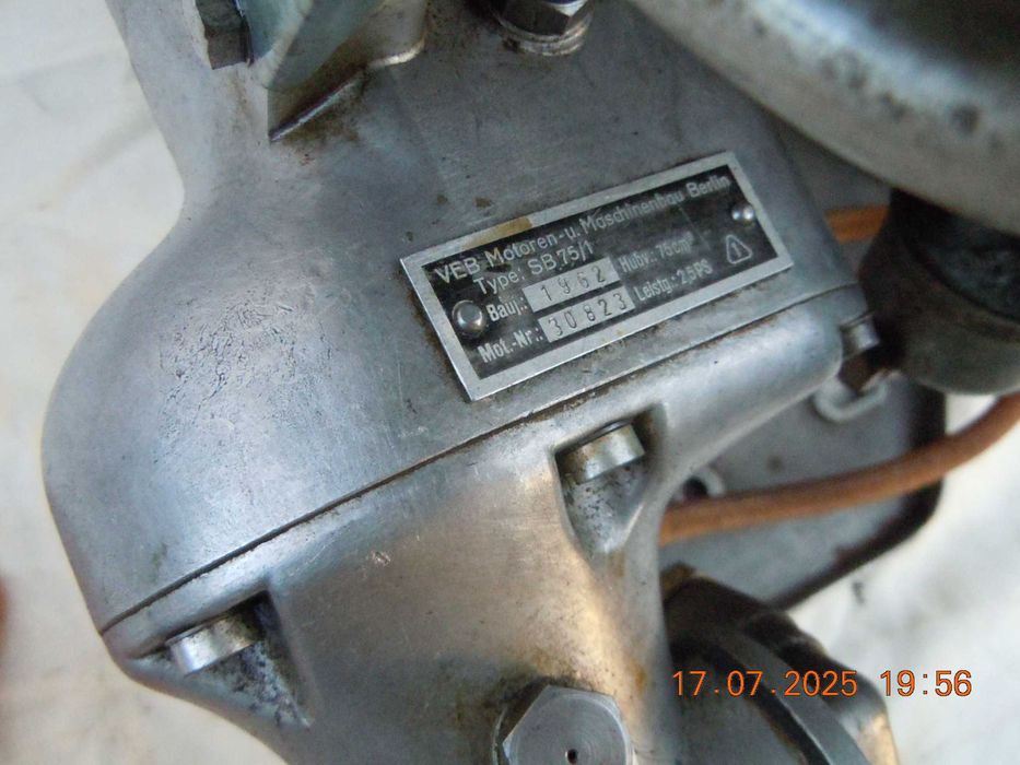 Silnik do kajaka łodzi Tummter typ SB 75/1 w komplecie ze śrubą DDR