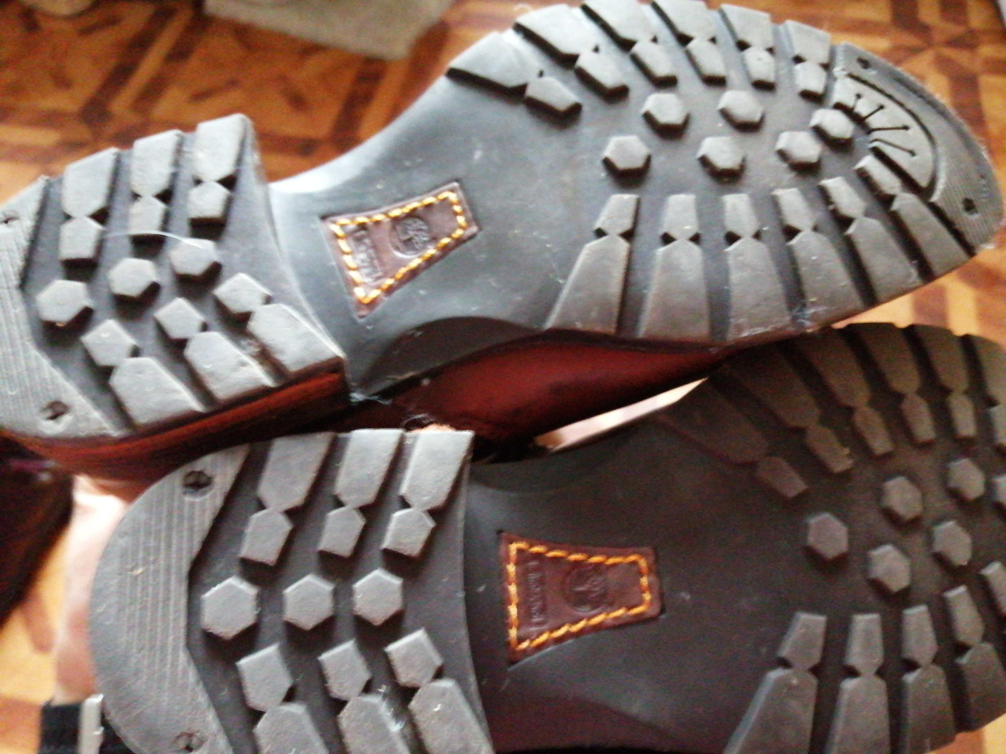 Kozaki brązowe skórzane skóra 39 7 Timberland cholewka