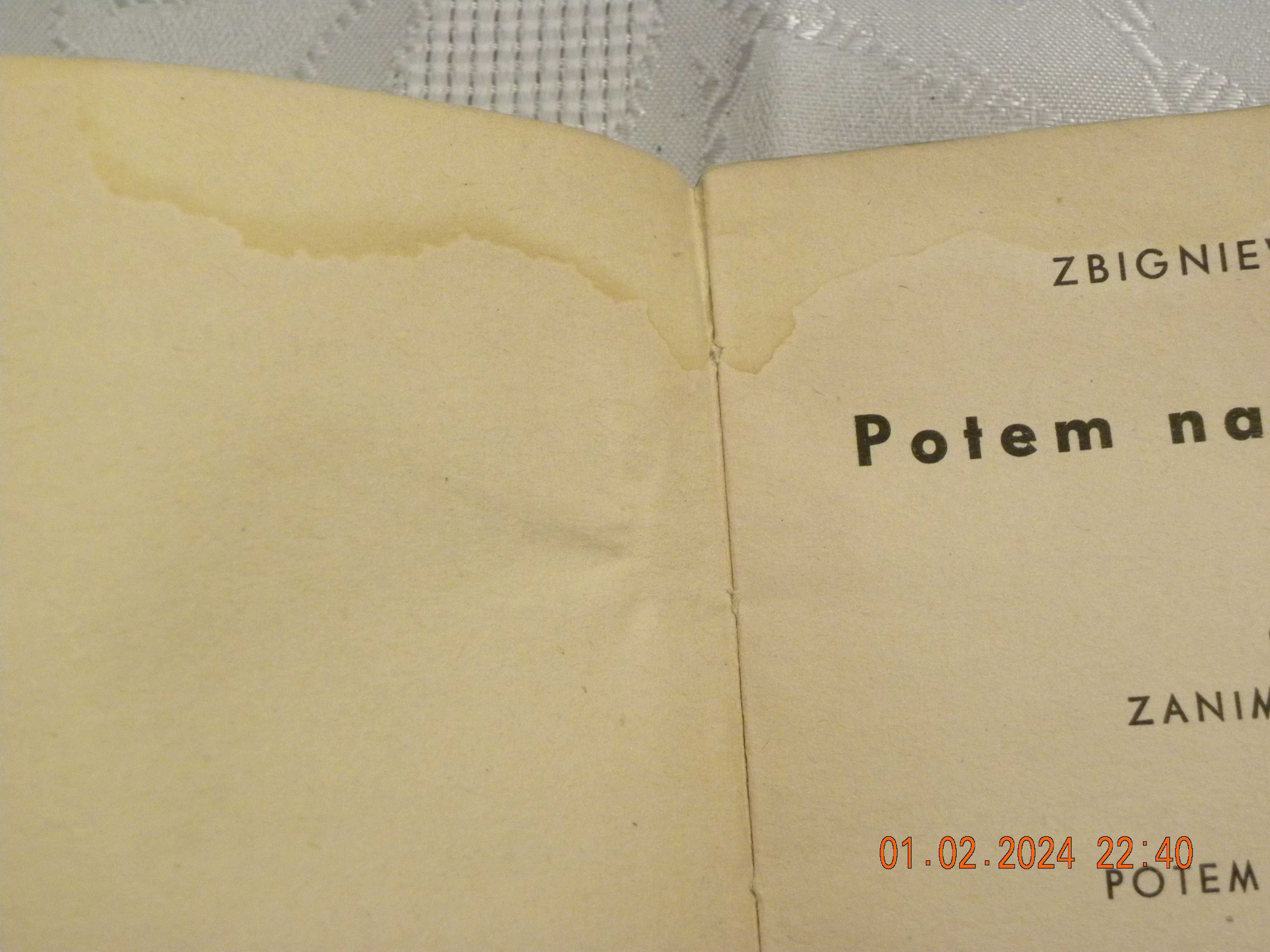 Zbigniew Safjan. Potem nastąpi cisza; wyd. 1966