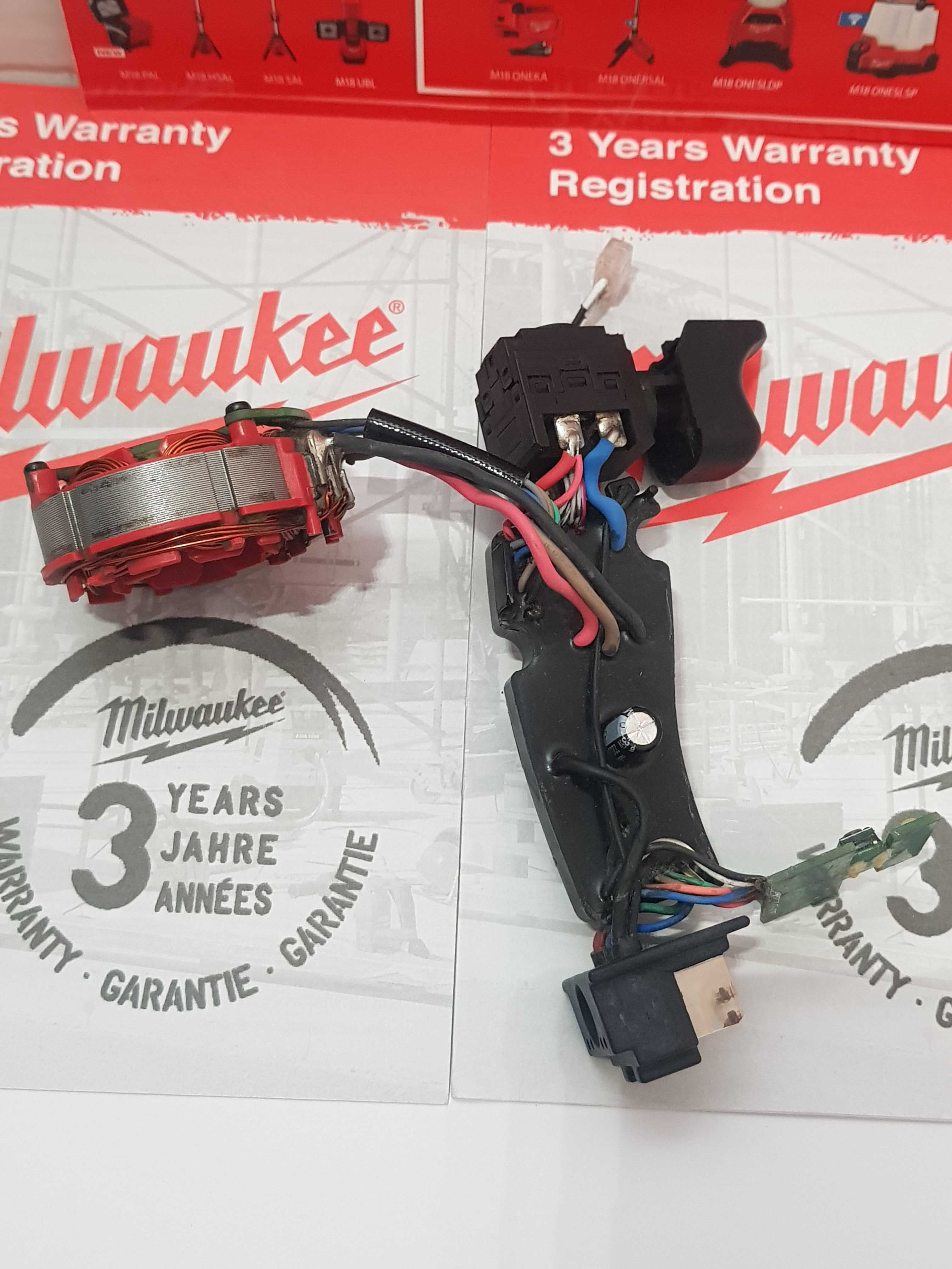 Wylacznik + elektronika do MILWAUKEE M18 FID2 klucz udarowy zakrętarka