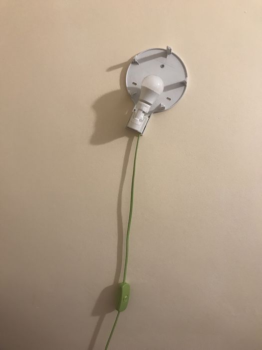 Lampka oświetlenie pokój dziecięcy kwiatek lampka ścienna Ikea Smila