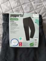 Dziecięce czarne spodnie Pepperts 146/152 bojówki