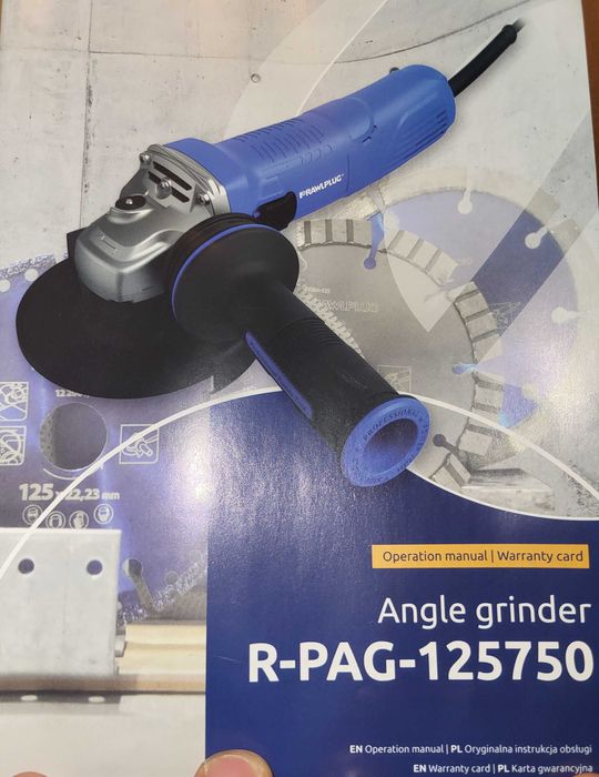 Szlifierka kątowa marki Rawlplug, model R-PAG-125750