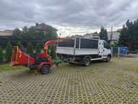 Usługi rębakiem spalinowym
