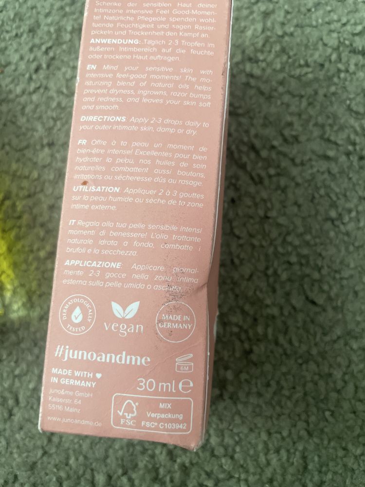Juno&me Glow below  30ml olejek pielegnacyjny to stref intymnych 0207
