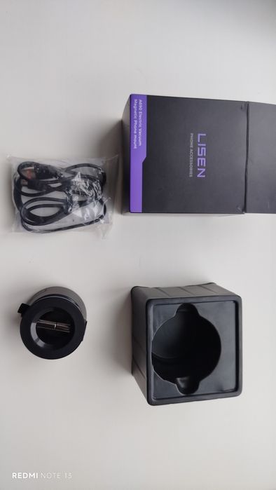 Електронний, вакуумний, магнітний тримач телефону