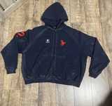 Balenciaga polo zip destroyed
