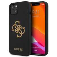 Etui Guess Silicone 4G Logo do iPhone’a 13/14/15 6.1” - Czarny
