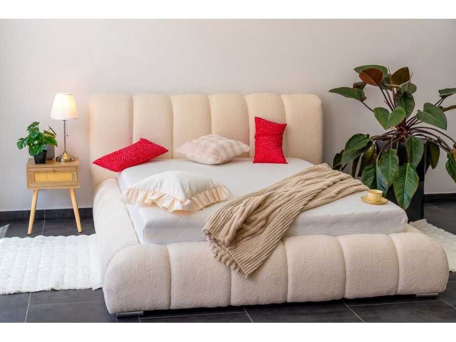 Łóżko tapicerowane Cloud Soft z pojemnikiem i stelażem 200x200