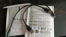 Kabel USB krótki 120W typu C - 2 sztuki