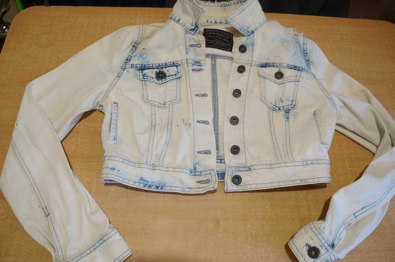 Zara
Жіноча джинсова куртка піджак жакет  джинсовый пиджак